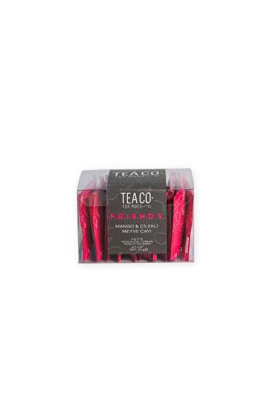 Tea Co F.r.i.e.n.d.s. - Mango ve Çilekli Meyve Çayı Müslin Çay Poşeti - 1