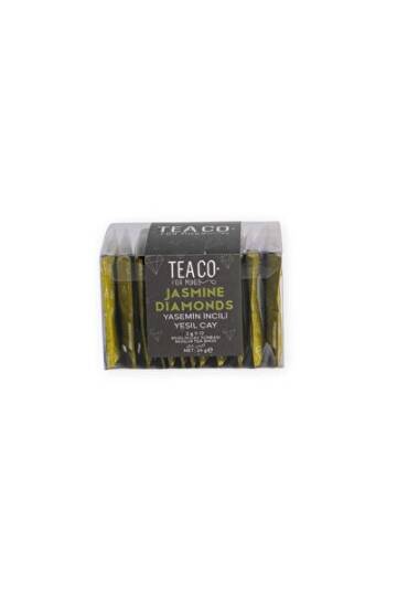 Tea Co Jasmine Diamonds - Yaseminli Yeşil Çay Müslin Çay Poşeti - 1