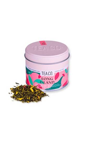 Tea Co Long Island Şeftali Siyah ve Yeşil Çay Karışımı - 1
