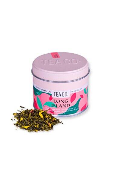 Tea Co Long Island Şeftali Siyah ve Yeşil Çay Karışımı - 1