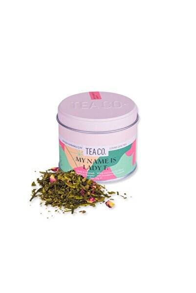 Tea Co My Name is Lady - Çilek ve Ananaslı Beyaz Çay 25 gr Teneke Kutu - 1