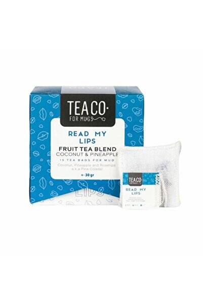 Tea Co Read My Lips - Ananas ve Hindistancevizli Meyve Çayı 15'li Çay Poşeti Kutusu - 1