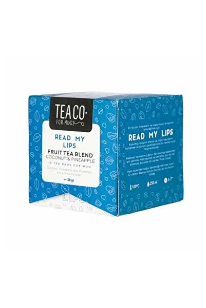 Tea Co Read My Lips - Hindistan Cevizi ve Ananaslı Meyve Çayı Tea Bag Box 30 gr - 1